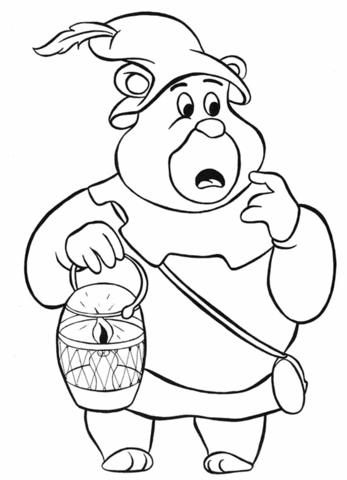 Coloring book gummy with a lamp